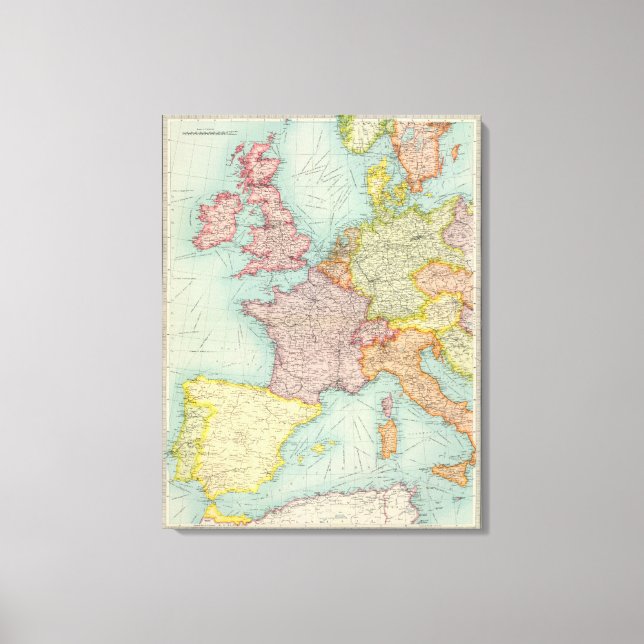 Impressão Em Tela Comunicações da Europa Ocidental (Frente)