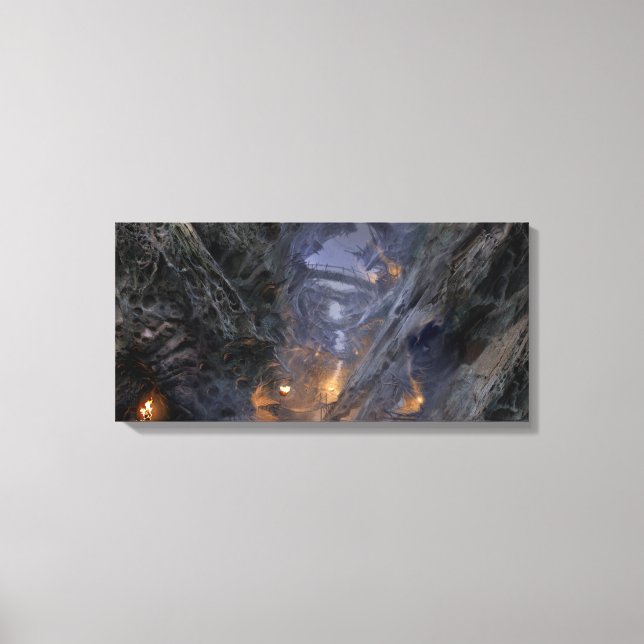 Impressão Em Tela Conceito de Cidade de Goblin - Pontes (Frente)