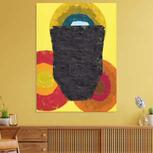 Impressão Em Tela Conceito de Identidade Abstrata Moderna