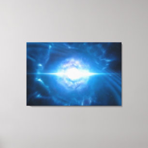 Impressão Em Tela Concentração SPACE ART de duas estrelas de nêutron