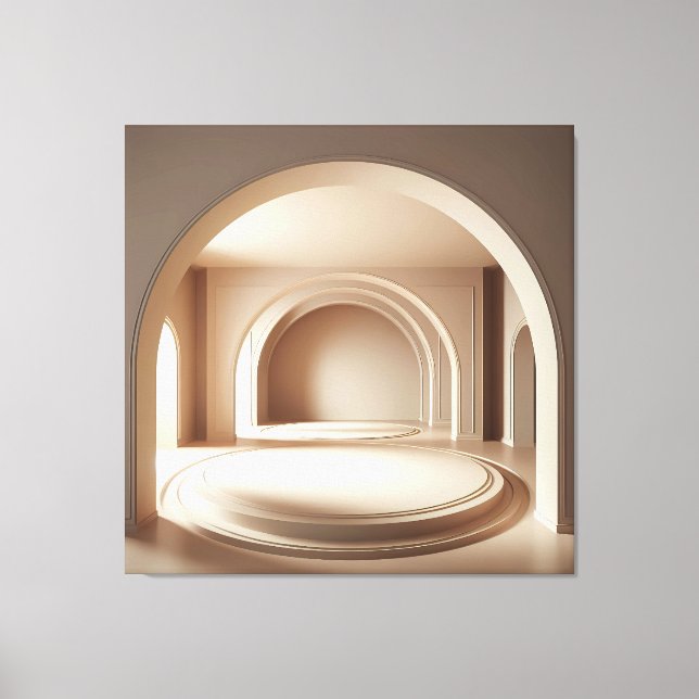 Impressão Em Tela Concentric Arch Platforms (Frente)