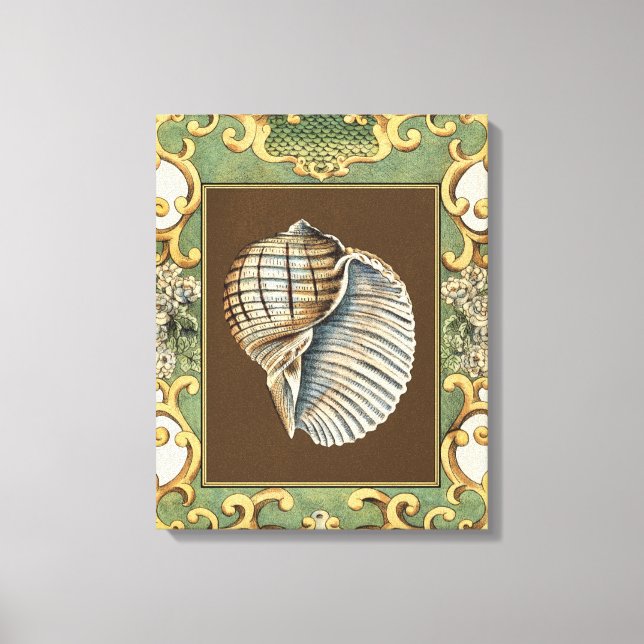 Impressão Em Tela Conchas de Pequena Sereia (Frente)