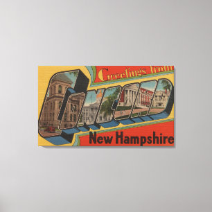 Impressão Em Tela Concórdia, New Hampshire - grandes cenas da letra