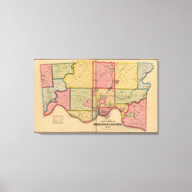 Impressão Em Tela Condado de Hamilton (Frente)