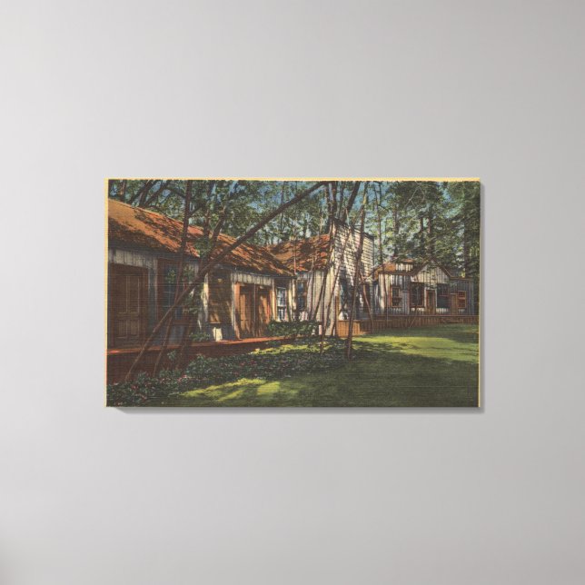 Impressão Em Tela Condado de papais noeis Cruz, CA - Cidade Pioneira (Frente)