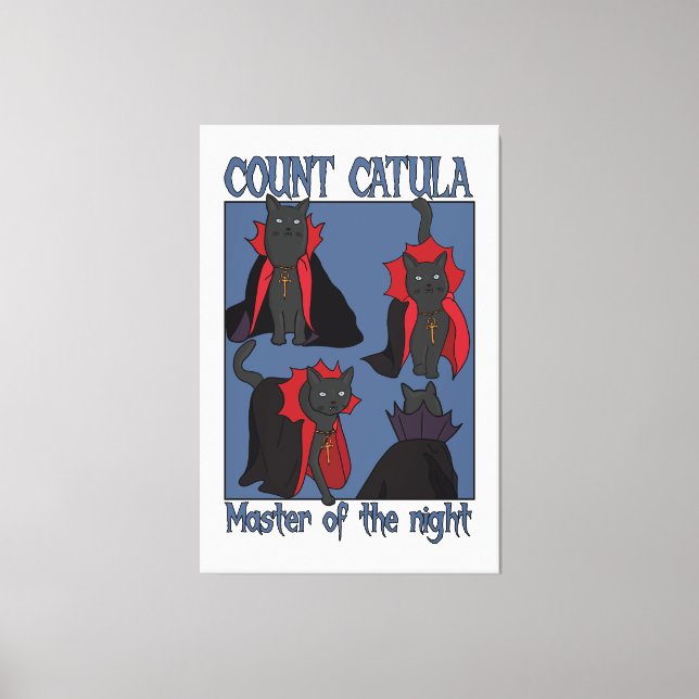 Impressão Em Tela Conde Catula Mestre da Noite (Frente)