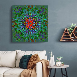 Impressão Em Tela Confianza têxtil mandala