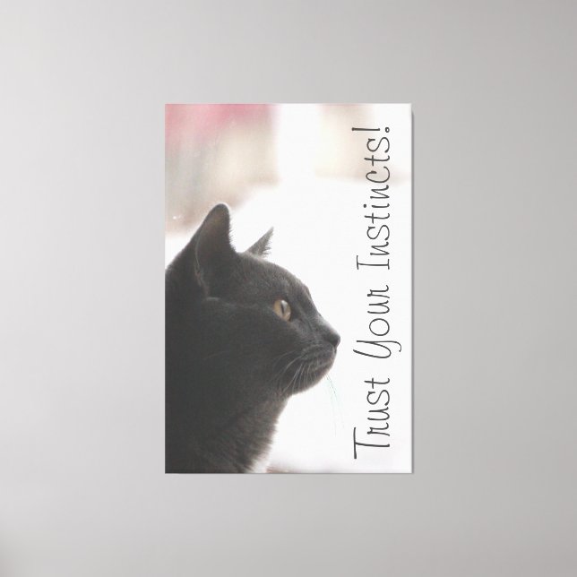 Impressão Em Tela Confie em seus instintos (Frente)