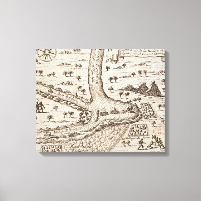 Impressão Em Tela Confluência do Níger (Frente)