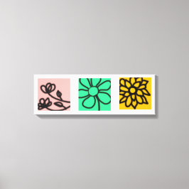 Impressão Em Tela Conjunto de Arte Floral Mod