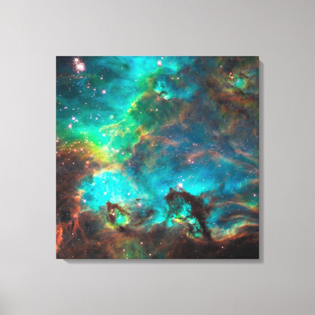 Impressão Em Tela Conjunto de estrela impressionante do Aqua (Frente)