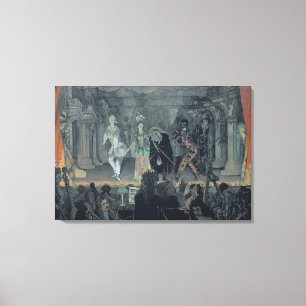 Impressão Em Tela Conjunto de pedreiro livres antes da iniciação d