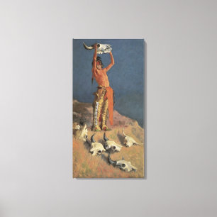 Impressão Em Tela Conjurando de Volta o Búfalo por Frederic Remingto