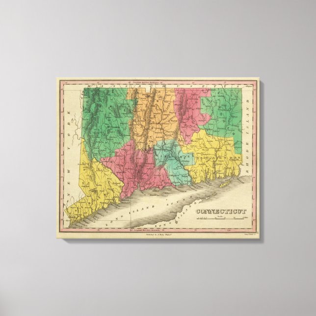 Impressão Em Tela Connecticut (Frente)