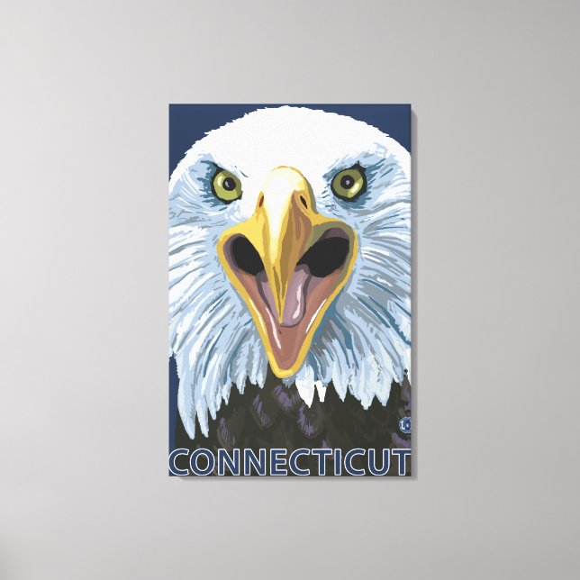 Impressão Em Tela ConnecticutEagle Fechar (Frente)
