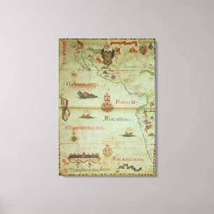 Impressão Em Tela Conquista de México e de Peru