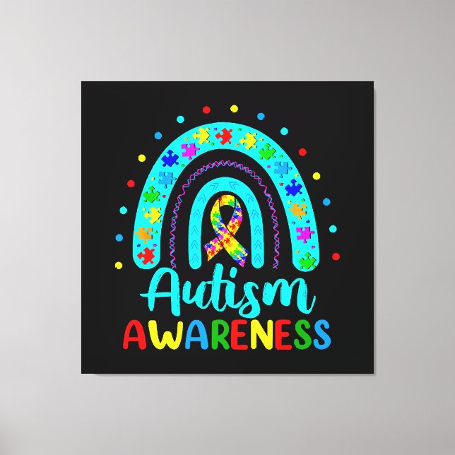 Impressão Em Tela Conscientização do Autismo (Frente)
