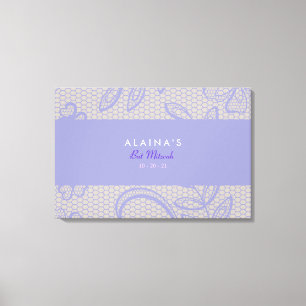 Impressão Em Tela Conselho de Entrada de VINTAGE PURPLE LACE Bat Mit