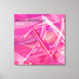 Impressão Em Tela CONSELHO de Início de Sessão do Bat Mitzvah, cor-d