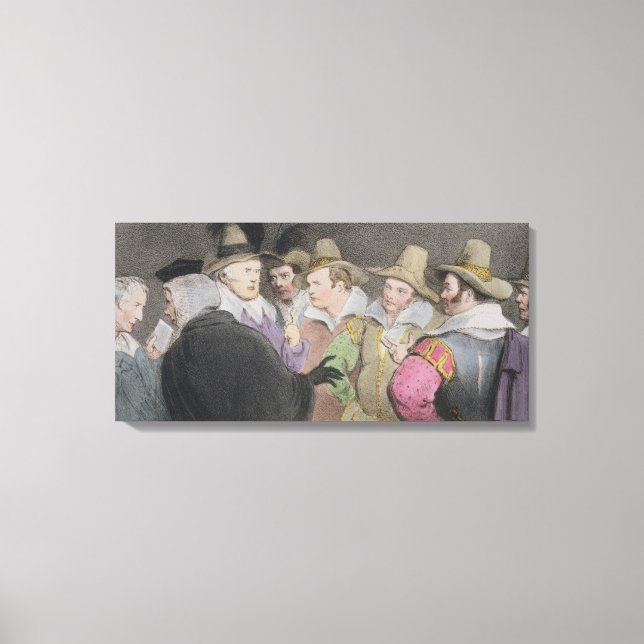 Impressão Em Tela Conspiração para soprar o Parlamento (HB Sketches) (Frente)