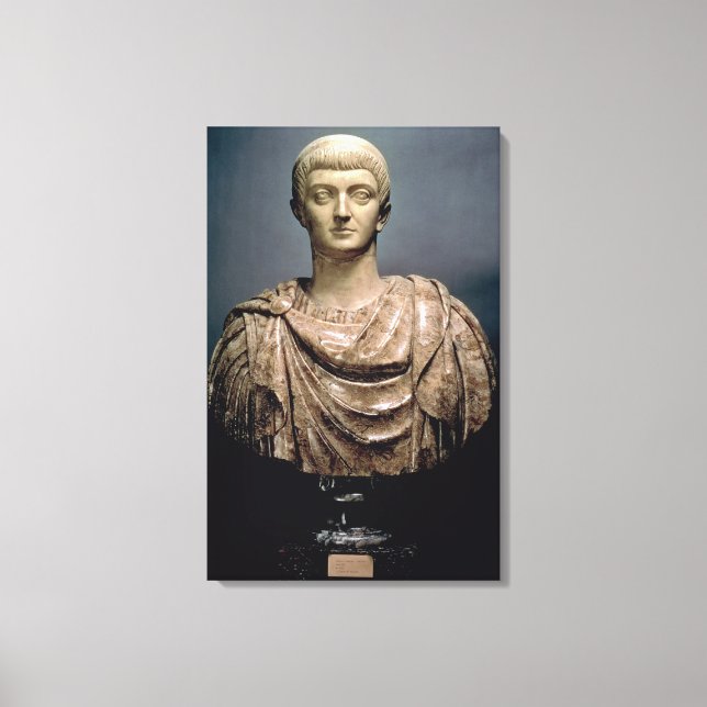 Impressão Em Tela Constantine I (c.274-337) c.350 AD (mármore) (Frente)