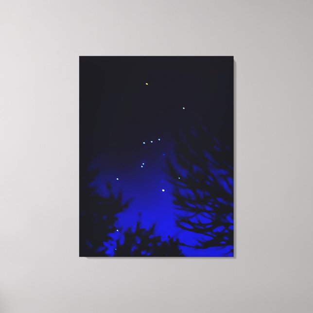 Impressão Em Tela Constelação Brilhante de Órion com Betelgeuse (Frente)