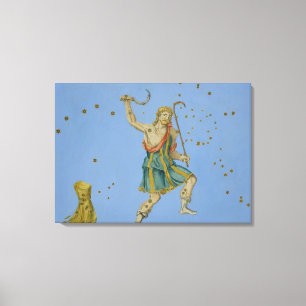 Impressão Em Tela Constelação de Bootes, de "Uranometria" por Joh