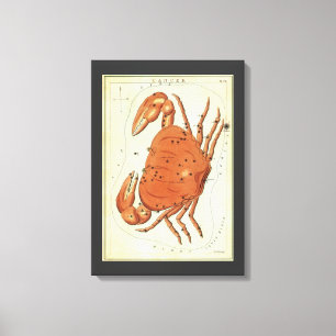 Impressão Em Tela Constelação de colheita de caranguejo cancer, Espe