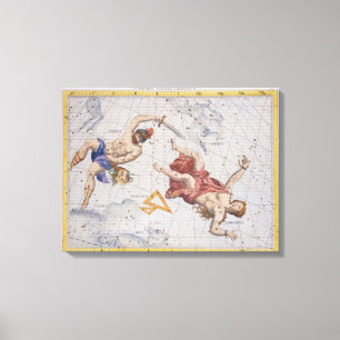 Impressão Em Tela Constelação de Perseus e de Andromeda, 'de Atla