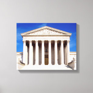 Impressão Em Tela Construção da corte suprema dos E.U., Washington