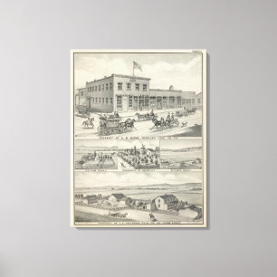 Impressão Em Tela Construção da floresta, fazenda de Yolo County