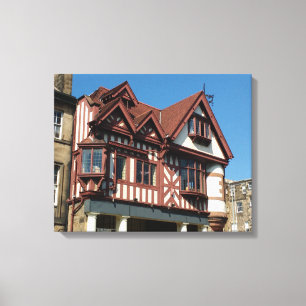 Impressão Em Tela Construção de carvalho Tudor, Edimburgo, Escóci