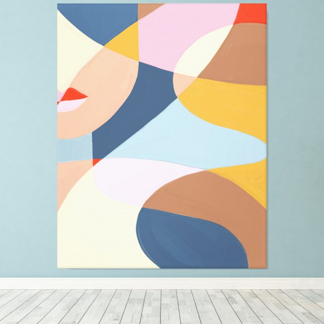 Impressão Em Tela Contemporary Gallery Art  (Insitu(piso de madeira))