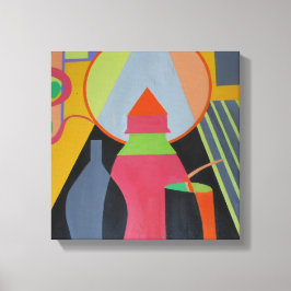 Impressão Em Tela Contemporary Sculpted Pink Stillness Art Print