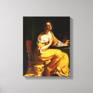 Impressão Em Tela Conversão da Magdalene - Artemisa Gentileschi