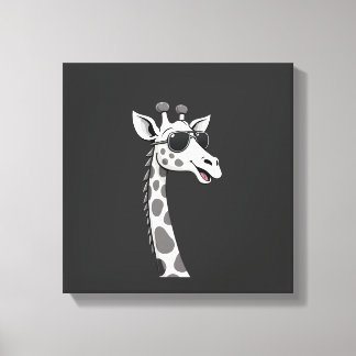 Impressão Em Tela Cool Giraffe Art For Men Women Kids Animal Lover A