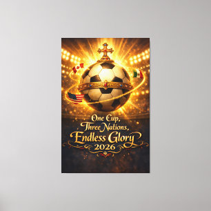 Impressão Em Tela Copa do Mundo 2026 Cartaz de Futebol Renascença El