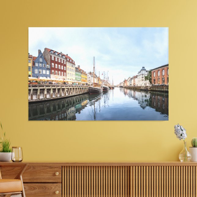 Impressão Em Tela Copenhaga Dinamarca (Insitu(Sala de estar))