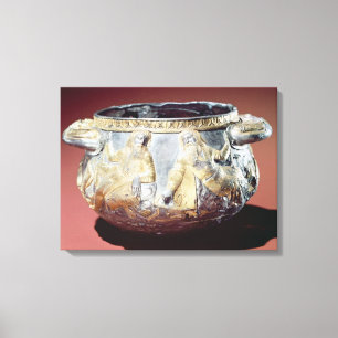 Impressão Em Tela Copo de bebendo que descreve soldados de Scythian