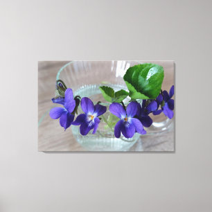 Impressão Em Tela copo de violetas