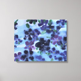 Impressão Em Tela Cor da Água Violeta Púrpura Africana