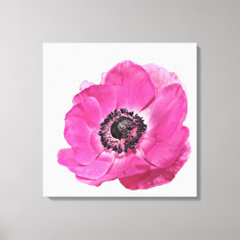 Impressão Em Tela Cor-de-rosa brilhante Flor Flor Design Branco