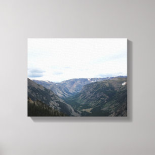 Impressão Em Tela Cor do Vale da Montanha Absaroka-Beartooth 11x14