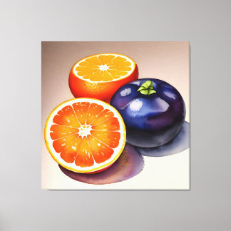 Impressão Em Tela Cor do Vazio Laranja