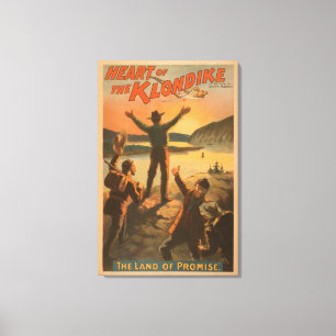 Impressão Em Tela Coração da mineração da promessa de Klondike