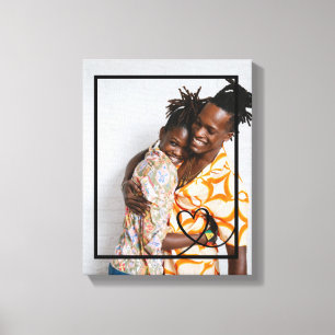 Impressão Em Tela Coração de amor foto personalizada feita sob medid