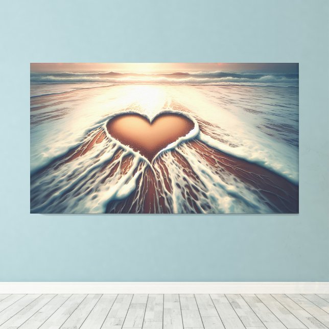 Impressão Em Tela "Coração de Graça" (Insitu(piso de madeira))