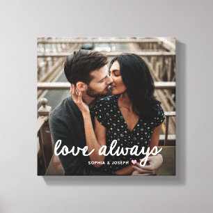 Impressão Em Tela Coração de Qualquer Cor e Foto Amor Romântico Se