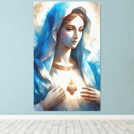 Impressão Em Tela Coração imaculado da virgem maria