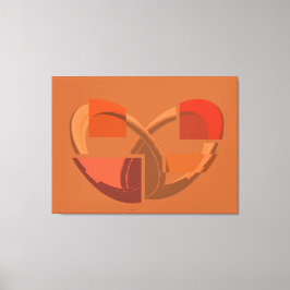 Impressão Em Tela Coração Partido Abstrato – Emoções Fragmentadas